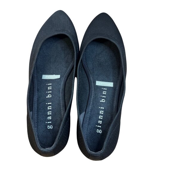 Gianni Bini Black Pointed Toe, flat, washable insoles.Size 7 - Picture 5 of 9